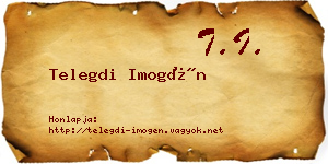 Telegdi Imogén névjegykártya